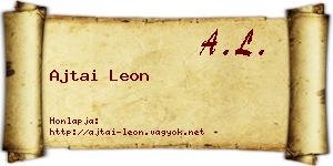 Ajtai Leon névjegykártya